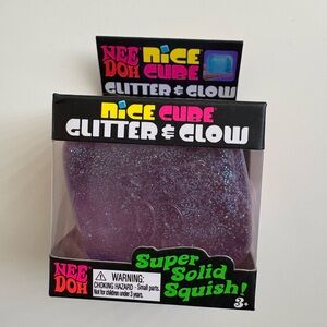 NeeDoh Nice Cube Glitter & Glow